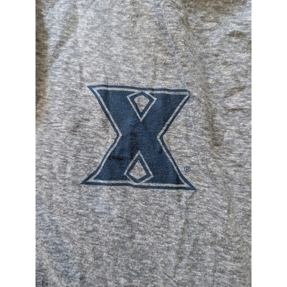 Blue Generation Women's Medium Xavier University Gray Logo Full-Zip Sweatshirt - Picture 3 of 7